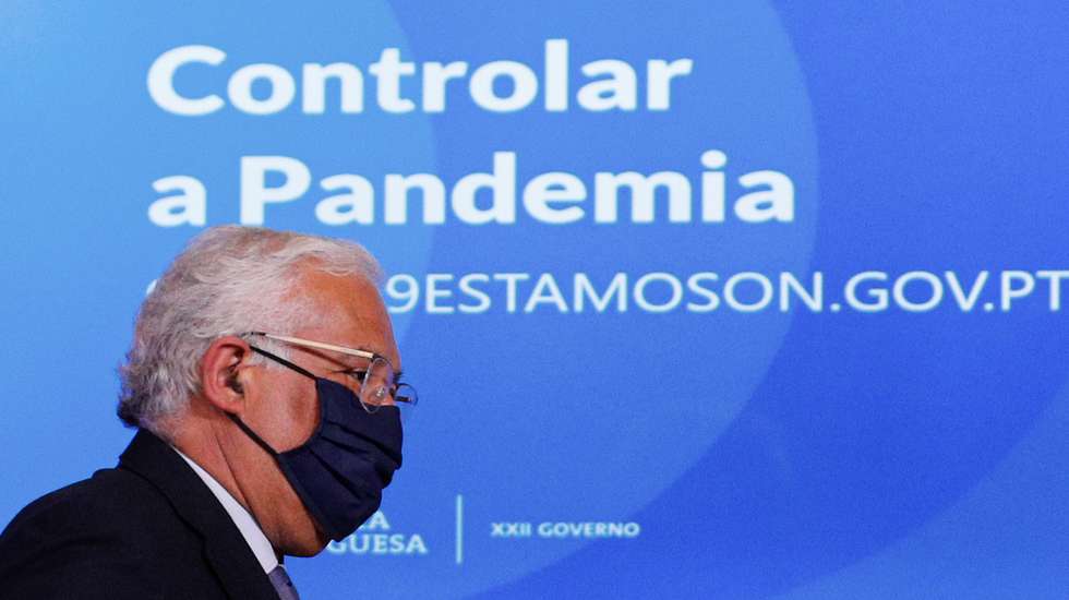 O primeiro-ministro, António Costa, no final do briefing da Reunião do Conselho de Ministros, no Palácio da Ajuda, em Lisboa,11 de março de 2021. António Costa anunciou um plano de reabertura “a conta-gotas”, considerando que neste momento se pode falar “com segurança” de uma “reabertura progressiva da sociedade”. ANTÓNIO COTRIM/LUSA