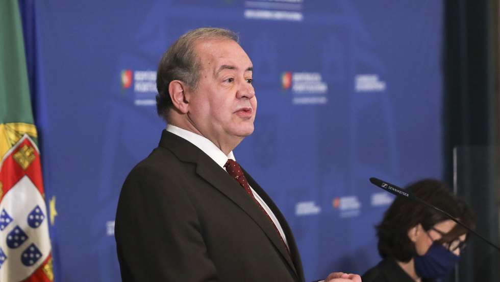 O ministro da Economia e do Mar, António Costa Silva, durante a conferência de imprensa para anunciar as decisões do Conselho de Ministros para apresentação das novas medidas para conter o aumento dos preços energéticos e agroalimentares, Palácio da Ajuda, em Lisboa 11 de abril de 2021. ANTÓNIO COTRIM/LUSA