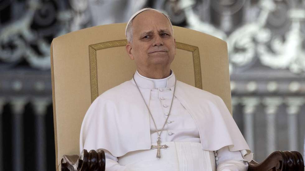epa12847884 Pope Leo XIV during his weekly General Audience in St. Peter's Square, Vatican City, 25 March 2026.  EPA/MASSIMO PERCOSSI