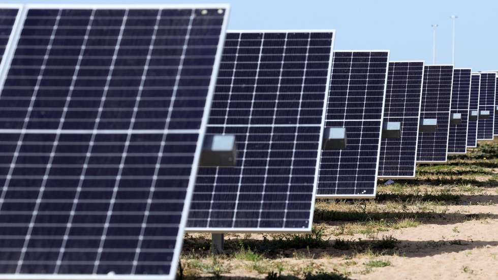 Central Solar Fotovoltaica de Pessegueiro, no dia da inauguração pelo ministro do Ambiente e Ação Climática, Duarte Cordeiro (ausente da fotografia), em Setúbal, 29 de março de 2023. ANTÓNIO COTRIM/LUSA