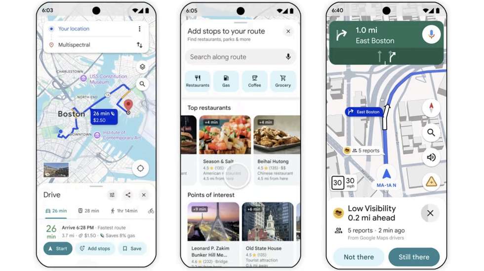 atualizações do Maps