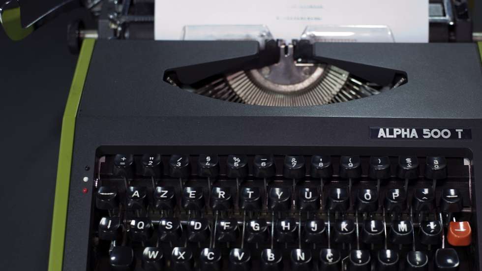 Máquina de escrever ou máquina de datilografia, marcou um período importante na história da tecnologia e a sua evolução foi uma constante dos tempos, Lisboa, 08 de abril de 2014. ANTÓNIO COTRIM/LUSA