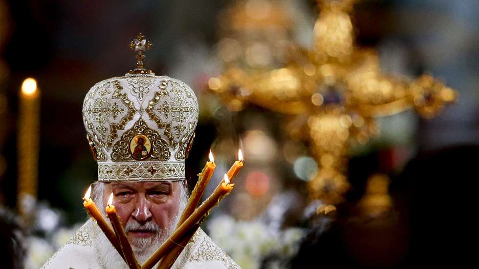 Christmas liturgy at Moscow's Cathedral of Christ the Saviour
