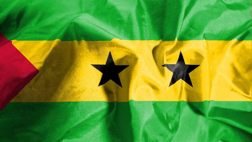 A bandeira de São Tomé e Príncipe