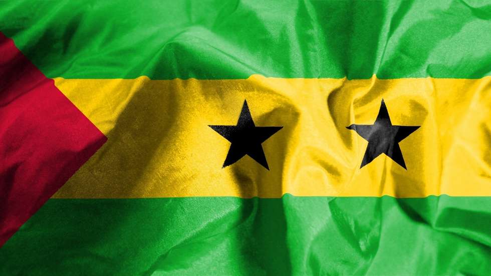 A bandeira de São Tomé e Príncipe