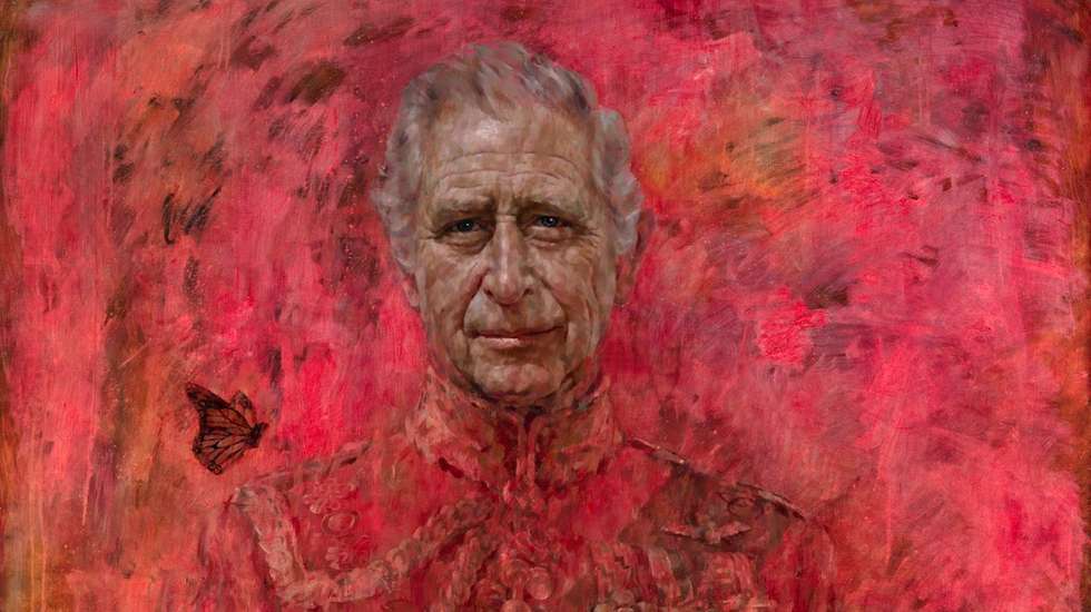 O retrato de Carlos III, criado pelo artista Jonathan Yeo
