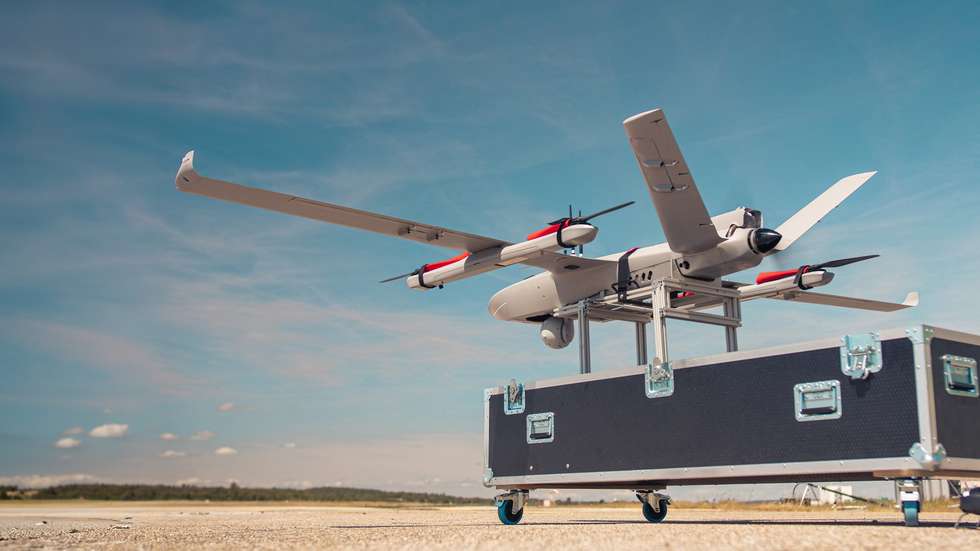 O drone da Tekever que vai ser utilizado no Canadá para vigiar florestas.