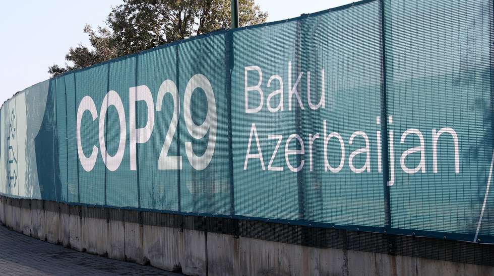 epa11712806 An Azerbaijani serviceman guard outside the venue of the UN Climate Change Conference COP29 in Baku, Azerbaijan, 10 November 2024. The Azerbaijani capital of Baku will host the 2024 United Nations Climate Change Conference (COP29) from 11 to 22 November 2024.Â   EPA/IGOR KOVALENKO