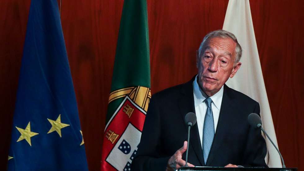 O Presidente da República, Marcelo Rebelo de Sousa, na conferência "Portugal: objetivo crescimento" organizada pela Ordem dos Economistas na Fundação Calouste gulbenkian em Lisboa, 11 de março de 2022.TIAGO PETINGA/LUSA