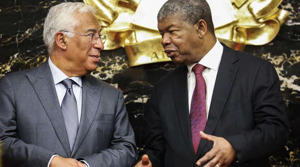 Angola's President Joao Lourenco (R) and Portugal's Prime Minister Antonio Costa (L) speaks at the end of a joint press conference after a meeting at Presidential Palace in Luanda, Angola, 05 June 2023. Portugal's Prime Minister begins an official visit to Angola today, during which a new cooperation program will be signed until 2027 and business credit line will be reinforced to two billion euros. AMPE ROGERIO/LUSA
