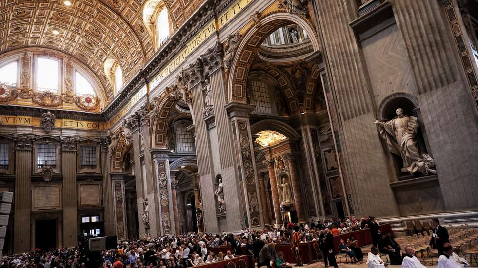 A Basília de São Pedro, no Vaticano, é um dos maiores e mais importantes monumentos do mundo católico