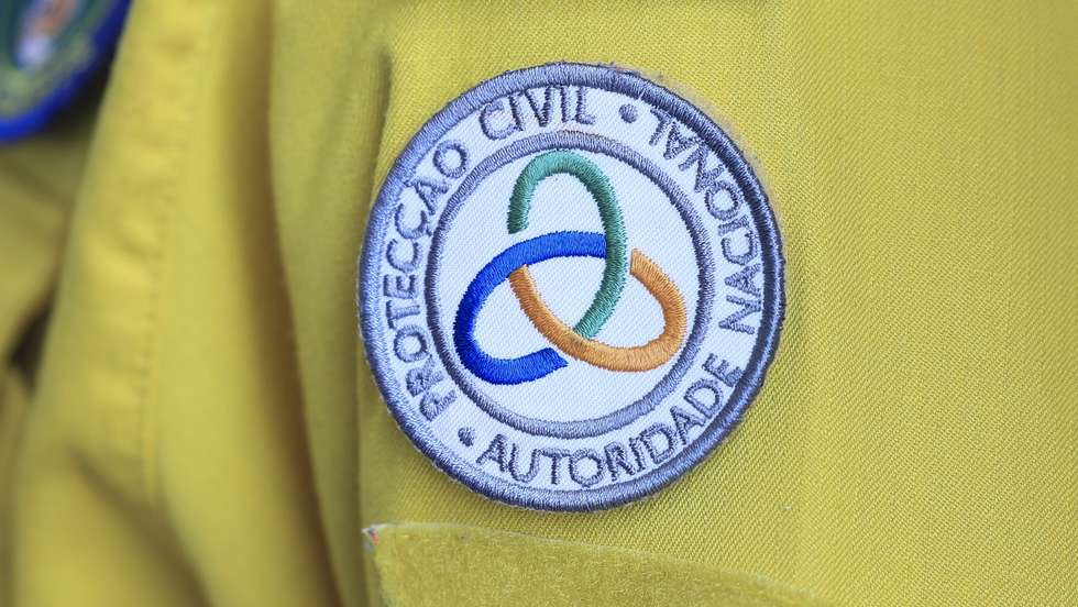 Logótipo da proteção civil de Lisboa, Lisboa, 18 de abril de 2024. ANTÓNIO COTRIM/LUSA