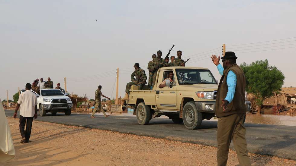 epa11571603 A convoy carrying Sudan&#039;s President of the Transitional Sovereign Council Abdel-Fattah Al-Burhan Abdelrahman Al-Burhan (not pictured) arrive as he visits a flood-affected area in Masawi, the northern state of Merowe, Sudan, 29 August 2024. At least 148 people have died in Sudan due to flooding and heavy rains, according to a Sudan&#039;s Health Ministry statement on 26 August 2024. A total of 31,666 families and 129,650 individuals were affected by the flooding in ten states, the statement reads. Over 12,400 homes have completely collapsed and 11,472 partially damaged mainly in the Sudanese Northern and River Nile states.  EPA/STR