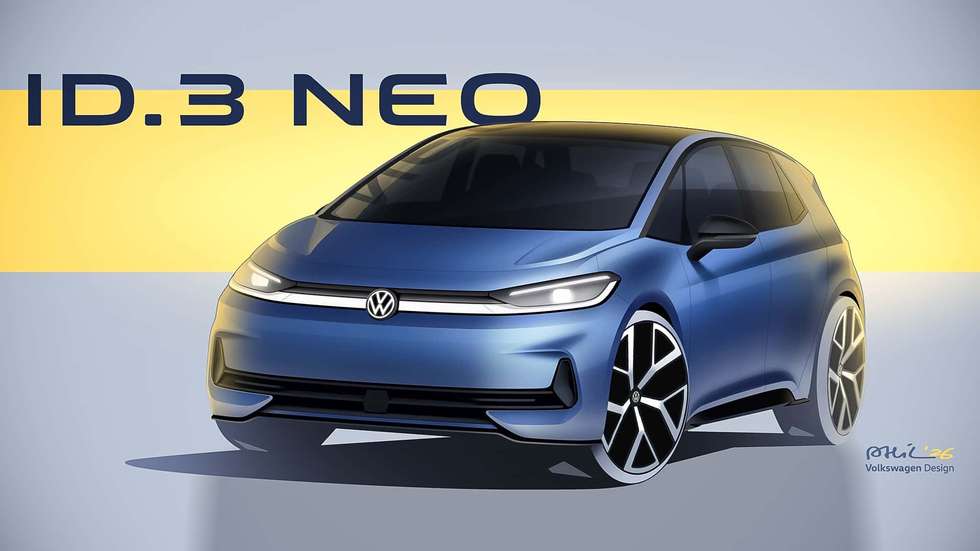 O Volkswagen ID.3 passa a ID.3 Neo, beneficiando de modificações por dentro e por fora para se manter competitivo