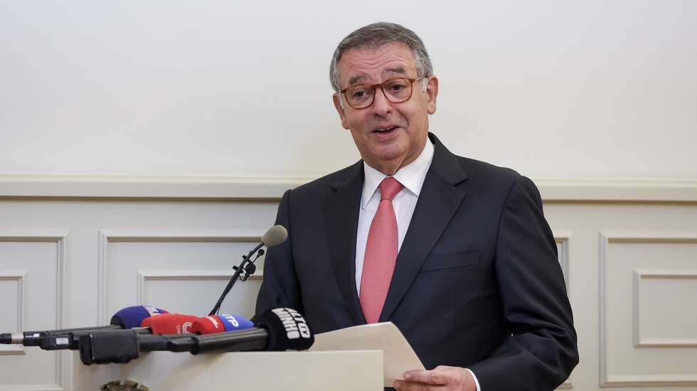 O Presidente da República, António José Seguro, discursa durante a receção nos Paços do Concelho de Vila Nova de Cerveira, 23 de agosto de 2026. MANUEL FERNANDO ARAÚJO/ LUSA