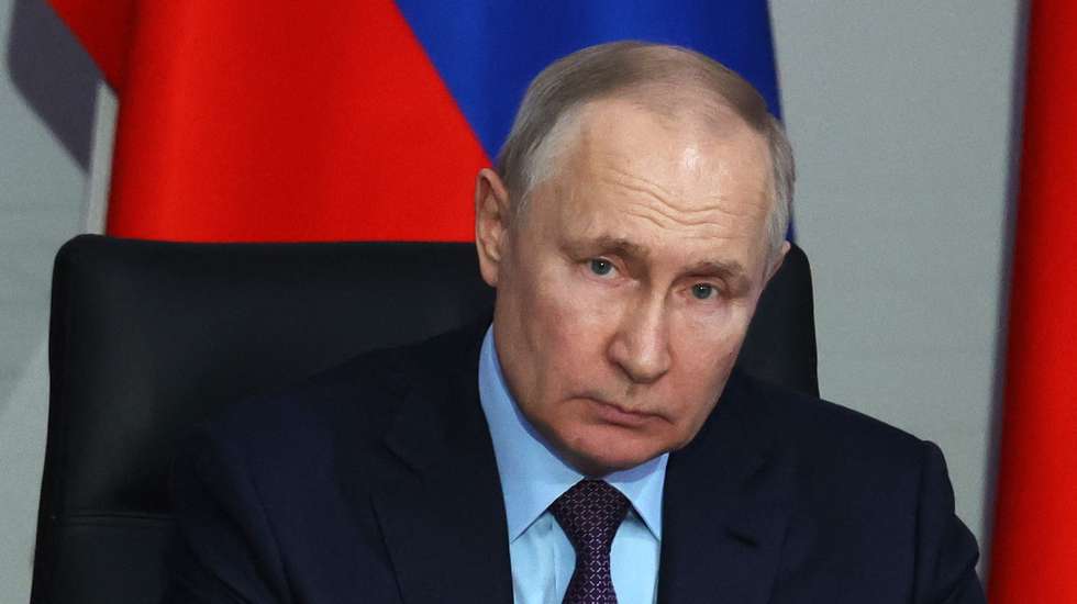 epa10595342 Russian President Vladimir Putin chairs a meeting on the development of unmanned aircraft at the Rudnyovo industrial park in Moscow, Russia, 27 April 2023. Vladimir Putin called the industrial park Rudnevo, where the production of unmanned aerial vehicles is being deployed, the new industrial face of Moscow. Rudnevo has been included in the Technopolis Moscow special economic zone since March 2023. The total area of the territory of the Rudnevo industrial park, taking into account the development, will be 45 hectares. Currently, 18 production buildings with a total area of 120,000 square meters have been built, where 17 companies will deploy their facilities, most of which will produce unmanned aerial vehicles. A full-fledged test site will also be created near the industrial park.  EPA/ARTEM GEODAKYAN / SPUTNIK / KREMLIN POOL MANDATORY CREDIT