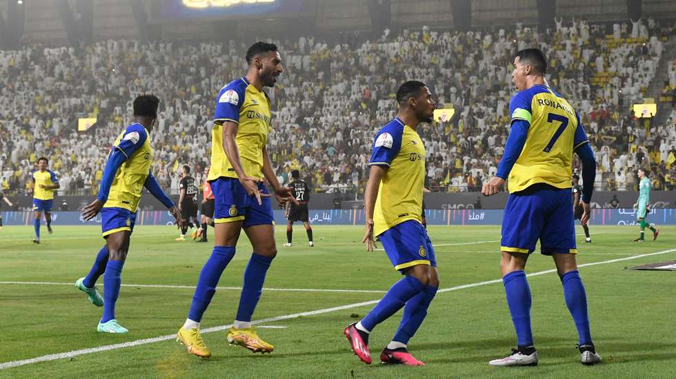 Ronaldo inaugurou o marcador logo nos minutos iniciais e contribuiu para a goleada do Al Nassr