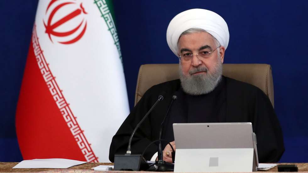 epa08856603 A handout photo made available by Iran's presidential office shows Iranian President Hassan Rouhani speaks during a cabinet meeting in Tehran, Iran, 02 December 2020. Media reported that Rouhani said that his government does not agree with Iranian parliament draft bill to go out from nuclear deal, reduce nuclear commitment, and increase nuclear activities.  EPA/IRAN PRESIDENTIAL OFFICE / HANDOUT  HANDOUT EDITORIAL USE ONLY/NO SALES