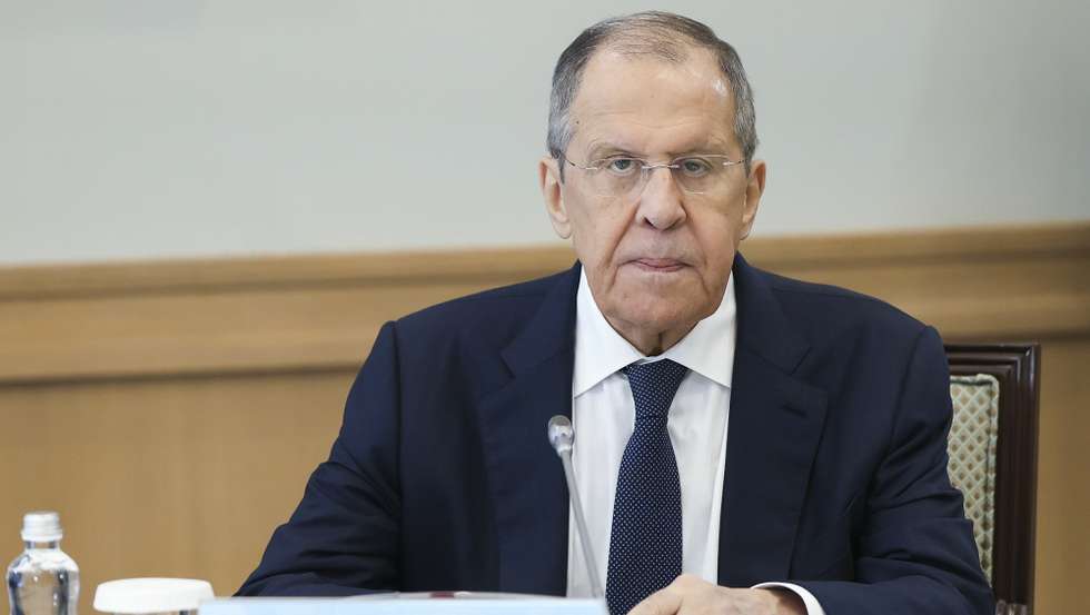 epa11427371 A handout photo made available by the Russian Foreign Ministry press service shows Russian Foreign Minister Sergey Lavrov during a meeting of the CSTO Foreign Ministers Council in Almaty, Kazakhstan, 21 June 2024. The Collective Security Treaty Organization (CSTO) includes Armenia, Belarus, Kazakhstan, Kyrgyzstan, Russia and Tajikistan.  EPA/RUSSIAN FOREIGN MINISTRY PRESS SERVICE/HANDOUT  HANDOUT EDITORIAL USE ONLY/NO SALES HANDOUT EDITORIAL USE ONLY/NO SALES