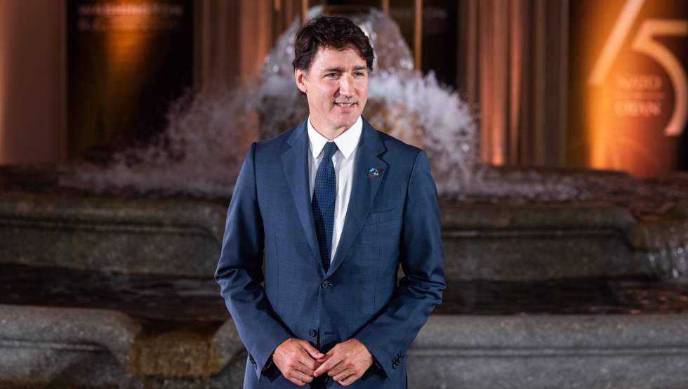 epa11469174 Prime Minister of Canada Justin Trudeau arrives for an event celebrating the 75th anniversary of the North Atlantic Treaty Organization (NATO) at the Andrew Mellon Auditorium in Washington, DC, USA, 09 July 2024. The 75th anniversary event kicked off NATOs three-day 2024 summit in downtown DC.  EPA/JIM LO SCALZO