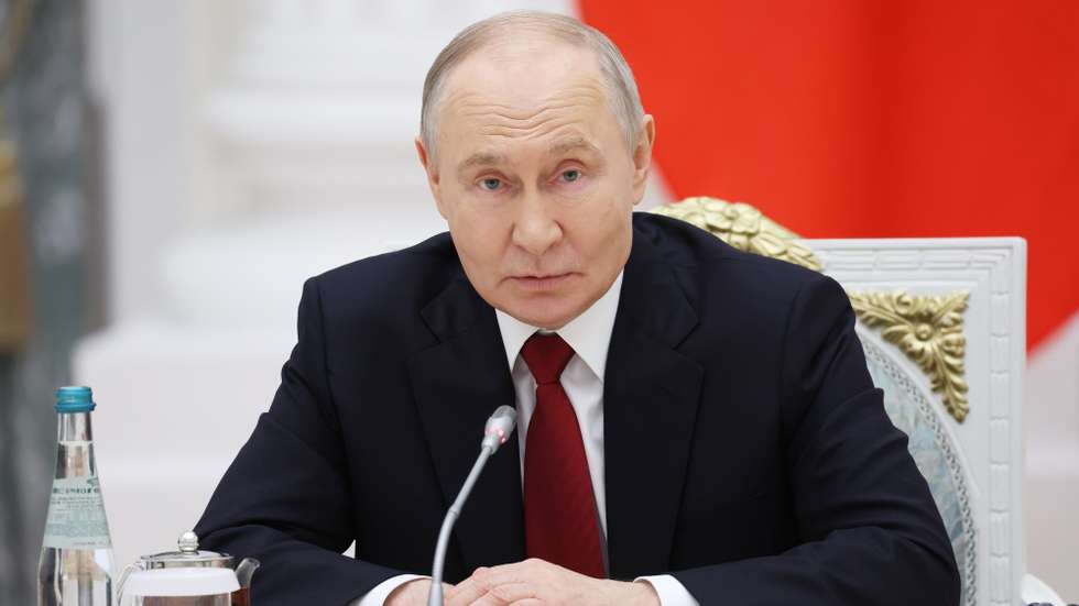 epa13032994 Russian President Vladimir Putin holds a meeting with participants in Russia's military operation in Ukraine as part of the Russia Day celebrations at the Kremlin in Moscow, Russia, 12 June 2026. Russia Day is a national holiday of the Russian Federation, celebrated annually on June 12. It commemorates the adoption of the Declaration of State Sovereignty in 1990.  EPA/VYACHESLAV PROKOFYEV/SPUTNIK/KREMLIN  / POOL MANDATORY CREDIT