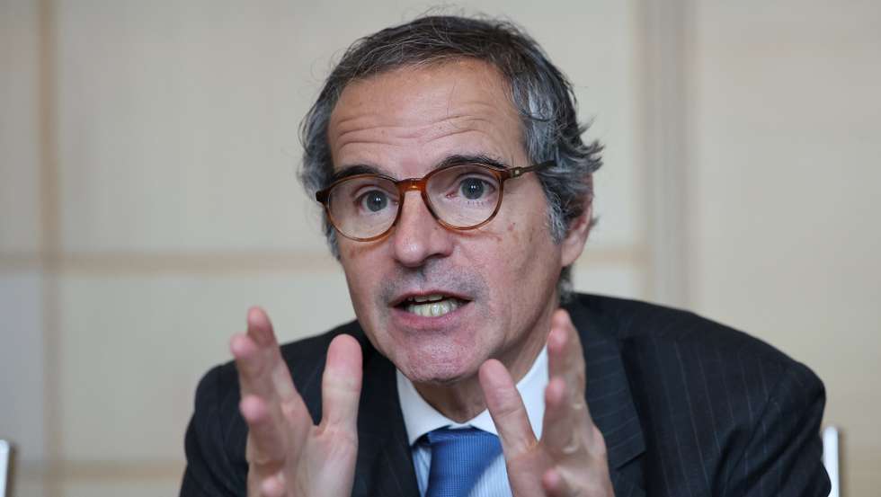 epa12890828 Director General of the International Atomic Energy Agency (IAEA) Rafael Grossi speaks during a press conference in Seoul, South Korea, 15 April 2026.  EPA/KIM HONG-JI / POOL