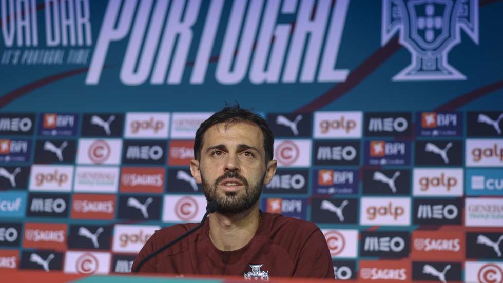 Portugal soccer team player Bernardo Silva speaks during the press conference at the training site at Garden District Park for the FIFA World Cup 2026, Palm Beach, Florida, USA, 30 June 2026. MIGUEL A. LOPES/LUSA