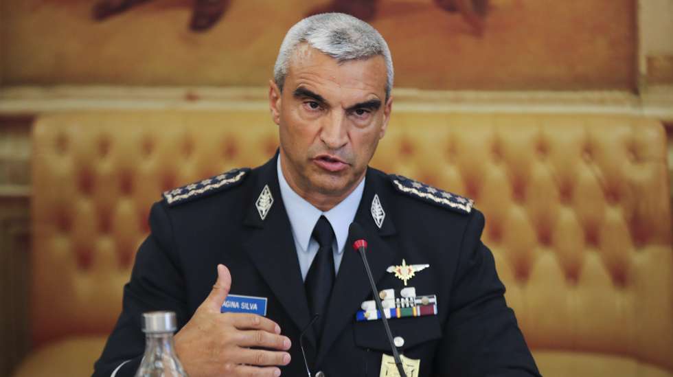 O diretor nacional da Polícia de Segurança Pública (PSP), superintendente-chefe Magina da Silva, durante sua audição perante a Comissão de Assuntos Constitucionais, Direitos Liberdades e Garantias, na Assembleia da República, em Lisboa, 21 de junho de 2022. MANUEL DE ALMEIDA/LUSA