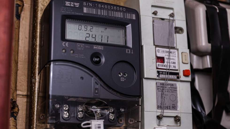 Contador de eletricidade, Lisboa, 23 de novembro de 2021. ANTÓNIO COTRIM/LUSA