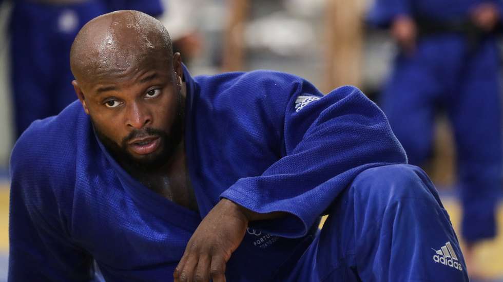 O medalhado de bronze em Tóquio2020 (-100 kg) e bicampeão do mundo de judo, Jorge Fonseca, durante o treino no Multidesportivo, no Estádio José Alvalade, em Lisboa, 19 de abril de 2022. Dois títulos de campeão do mundo e a medalha de bronze nos Jogos de Tóquio2020 parecem distantes para Jorge Fonseca, com o judoca a lembrar que lhe faltam o Europeu e o ouro olímpico para “dormir tranquilo”. (ACOMPANHA TEXTO DA LUSA DO DIA 26 DE ABRIL DE 2022). TIAGO PETINGA/LUSA