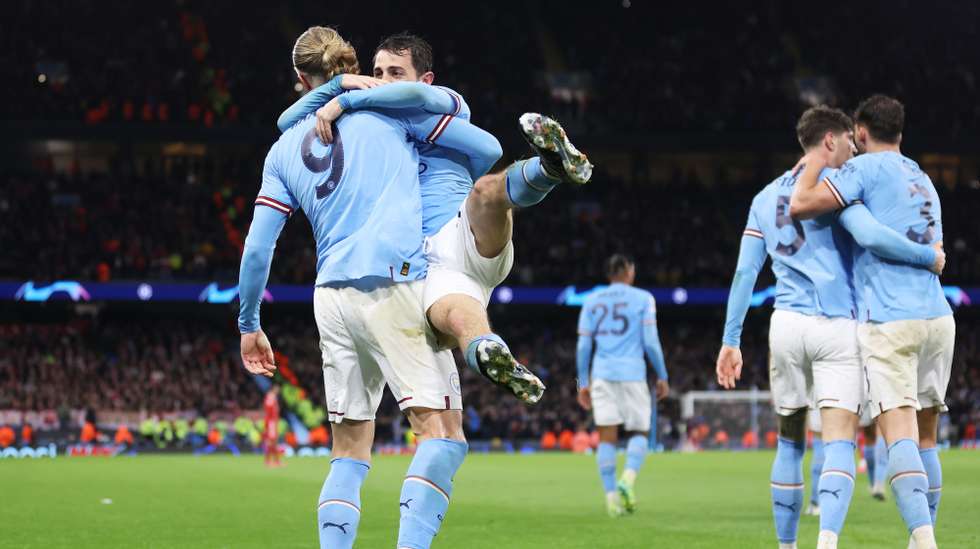 Haaland e Bernardo Silva foram as grandes figuras do Manchester City na vitória frente ao Bayern