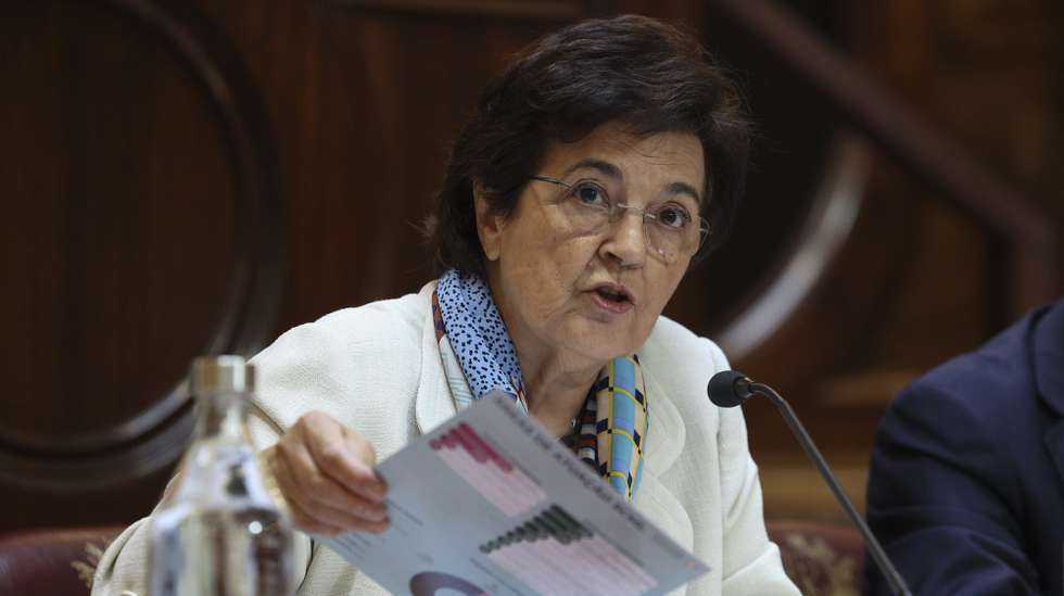 Provedora da Santa Casa da Misericórdia de Lisboa, Ana Jorge, ouvida na Comissão de Trabalho, Segurança Social e Inclusão a requerimento do grupo parlamentar do PSD, sobre a situação financeira da Santa Casa da Misericórdia de Lisboa,  Assembleia da República em Lisboa, 27 de fevereiro de 2023. MIGUEL A. LOPES/LUSA