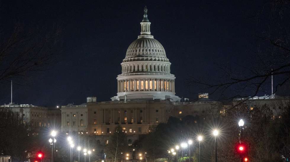 epa11133847 Sunrise at the US Capitol in Washington, DC, USA, 07 February 2024. Congress resumes work on 07 February after Senate Minority Leader Mitch McConnell scrapped the bipartisan border security deal, the House defeated a standalone 17.6 billion USD Israel aid package, and House Republicans fell short on a vote to impeach Homeland Security Secretary Alejandro Mayorkas, casting doubt on Speaker of the House Mike Johnson's ability to lead.  EPA/SHAWN THEW