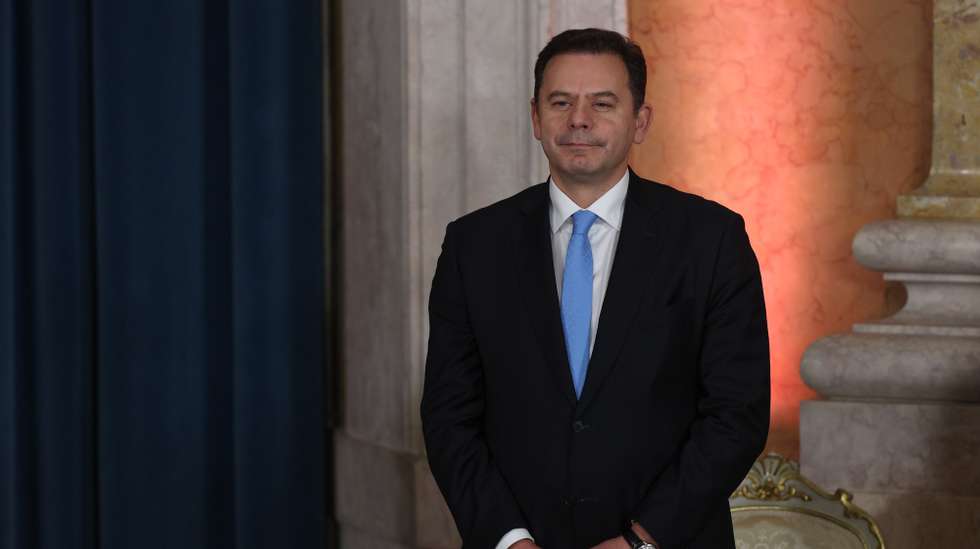The new Portuguese Prime Minister Luis Montenegro, during the swearing in cerimony of the XXIV Constitutional Government held at Ajuda Palace, in Lisbon, Portugal, 02 April March 2024. These legislative elections resulted in the victory of AD - a pre-election coalition formed by PSD, CDS-PP and People's Monarchist Party (PPM) - by around 54,000 votes (0.85%) more than the PS, the narrowest margin in the history of Portuguese democracy. The two coalitions led by the PSD (the AD on the mainland and in the Azores, and Madeira Primeiro with the PSD and CDS-PP in Madeira) - won 28.83% of the votes and 80 members of parliament (78 for the PSD and two from the CDS-PP), according to the official results. The PS was the second-most-voted party with 27.98% and 78 MPs. MIGUEL A. LOPES/LUSA