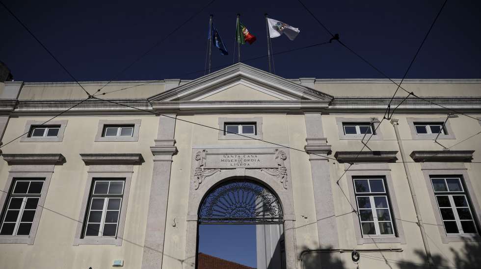 Fachada do edifício da Santa Casa da Misericórdia de Lisboa, 16 de abril de 2024. CARLOS M. ALMEIDA/LUSA