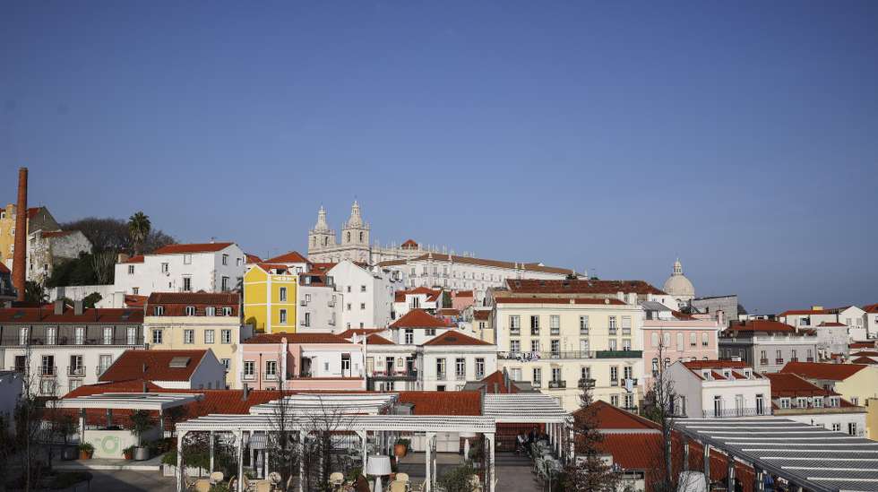 Vista da cidade de Lisboa, Lisboa, 30 de janeiro de 2024. ANTÓNIO COTRIM/LUSA