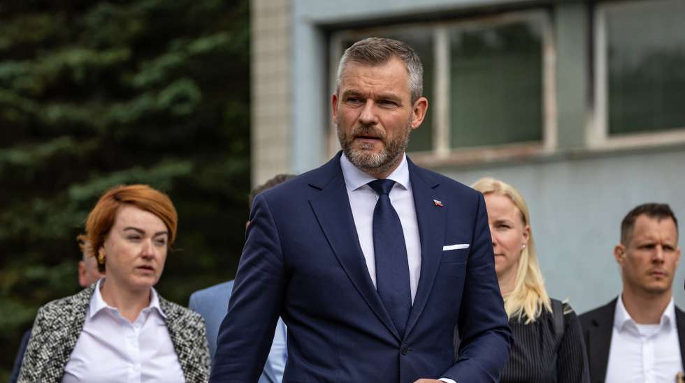 epa11345090 Slovak President-elect Peter Pellegrini arrives to give a statement for media following a visit to Prime Minister Fico, outside the F. D. Roosevelt University Hospital, where Slovak Prime Minister Robert Fico is being treated after being shot on 15 May, in Banska Bystrica, Slovakia, 16 May 2024. The Slovak government office on 15 May confirmed there had been an assassination attempt on Prime Minister Robert Fico following a meeting in the town of Handlova. According to Slovak Defence Minister Kalinak on 16 May, Fico was in stable but serious condition after surgery.  EPA/MARTIN DIVISEK