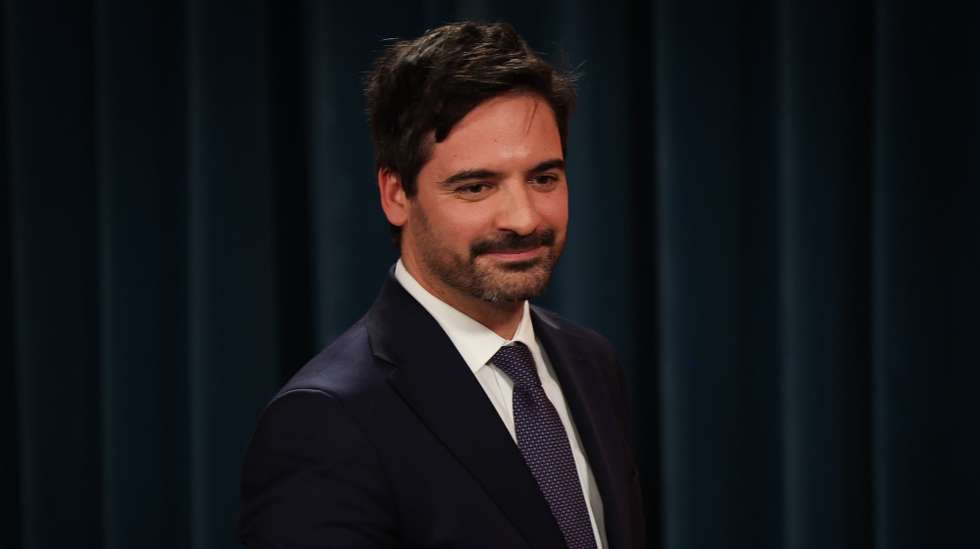 O novo secretário de Estado Adjunto e da Educação, Alexandre Homem Cristo, durante a cerimónia de posse dos secretários de Estado do XXIV Governo Constitucional, no Palácio da Ajuda, em Lisboa, 05 de abril de 2024. JOSÉ SENA GOULÃO/LUSA