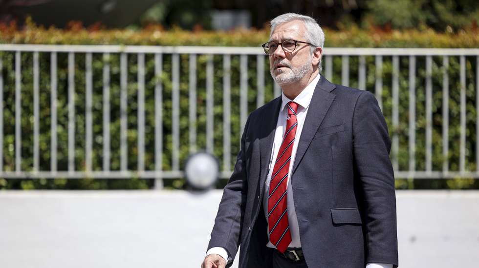 O secretário-geral da União Geral dos Trabalhadores, Mário Mourão, à chegada para a reunião da Comissão Permanente de Concertação Social, na sede do Conselho Económico e Social, em Lisboa, 07 de maio de 2024. FILIPE AMORIM/LUSA
