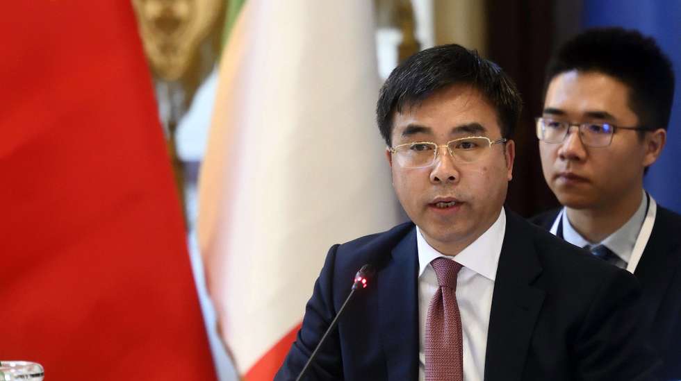 epa07706979 Chairman of the Bank of China Liu Liange attends the Italy-China Financial Forum 2019, in Milan, Italy, 10 July 2019.  EPA/FLAVIO LO SCALZO