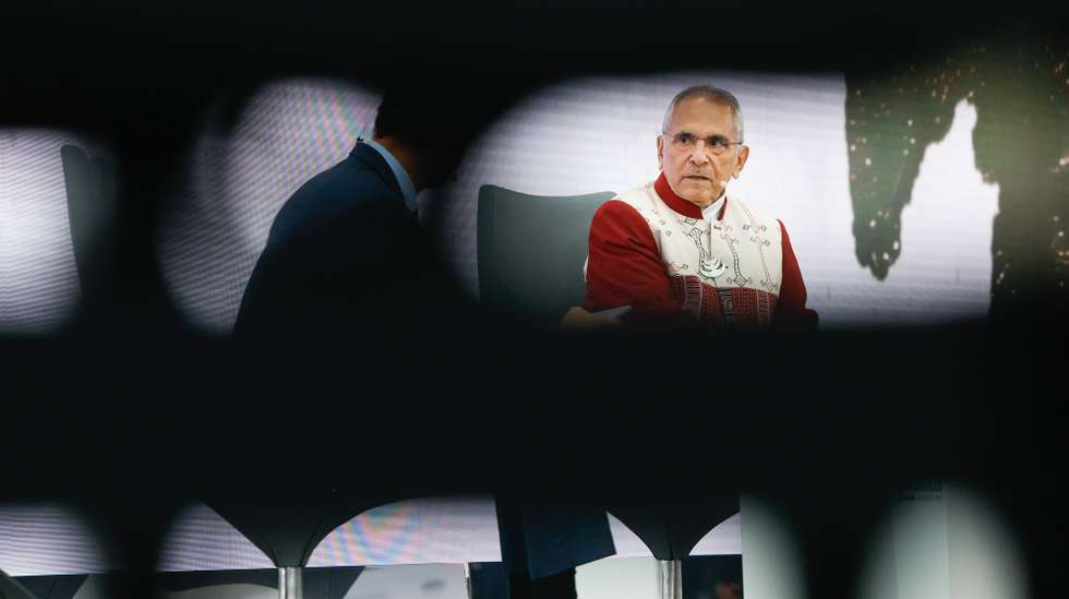O presidente de Timor-Leste, José Ramos Horta, intervém na sessão de abertura da 9.ª edição das Conferências do Estoril, no Campus de Carcavelos da NOVA SBE, em Oeiras, 24 de outubro de 2024. Esta edição decorre sob o tema ‘Time to ReThink’, um diálogo em direção a uma ação coletiva para superar os mais prementes desafios globais. Paz, Políticas, Planeta, Inteligência Artificial &amp; Tecnologia e Longevidade são os cinco pilares que orientam a reflexão dos inúmeros líderes, nacionais e internacionais, presentes. ANTÓNIO PEDRO SANTOS/LUSA