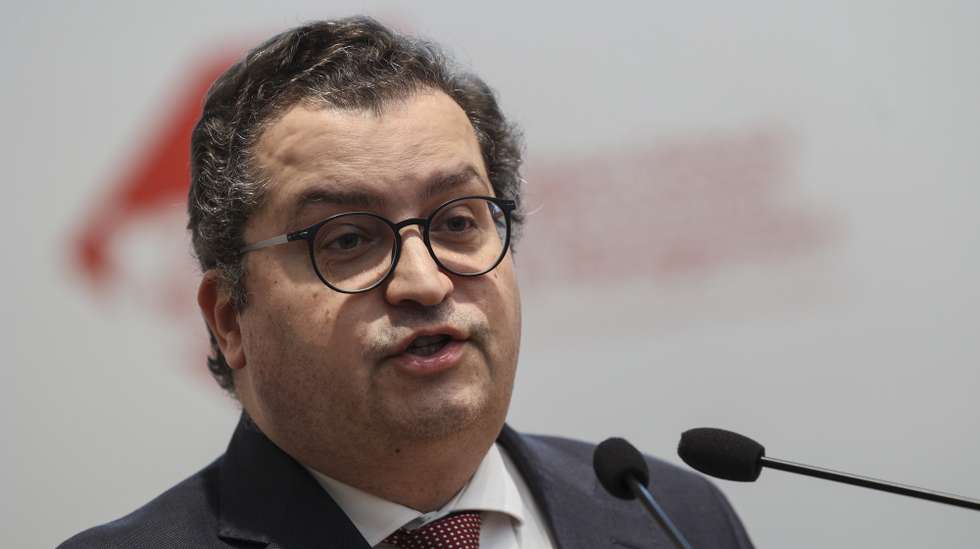 O ministro de Estado e das Finanças Joaquim Miranda Sarmento intervém no Leader´s Agenda 2025 esta manhã no ISEG em Lisboa, 31 de janeiro de 2025. MIGUEL A. LOPES / LUSA