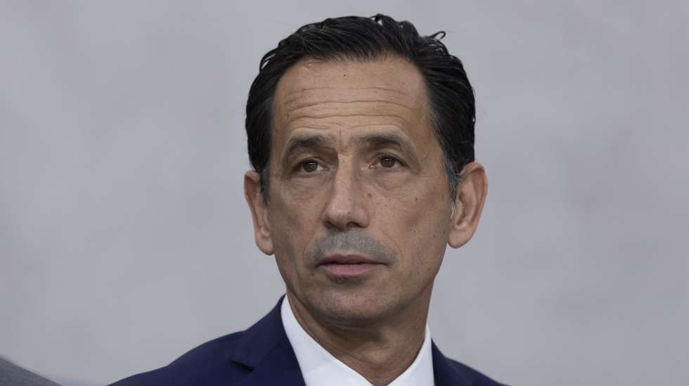 O presidente da Liga Portuguesa de Futebol, Pedro Proença, durante a inauguração da FPF Arena Portugal, na Cidade do Futebol, em Oeiras, 27 de novembro de 2024. JOSÉ SENA GOULÃO/LUSA