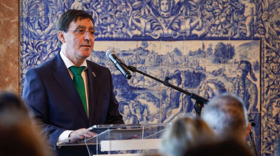 O presidente do Comité Paralímpico Português, José Manuel Lourenço, intervém durante a cerimónia de posse dos órgãos sociais do Comité Paralímpico de Portugal, em Lisboa, 26 de março de 2025. ANTÓNIO PEDRO SANTOS/LUSA