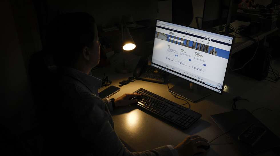 Imagem do site das finanças, Lisboa, 25 de fevereiro de 2025. IRS. ANTÓNIO PEDRO SANTOS/LUSA