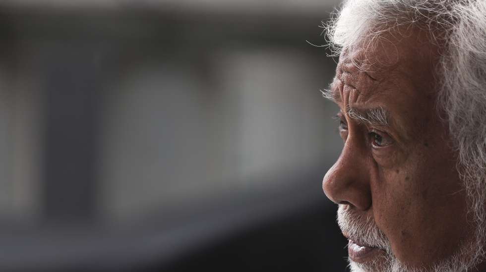 O primeiro ministro timorense Xanana Gusmão fala em entrevista à Agência Lusa em Lisboa, 18 de outubro de 2024. (ACOMPANHA TEXTO DA LUSA).  TIAGO PETINGA/LUSA