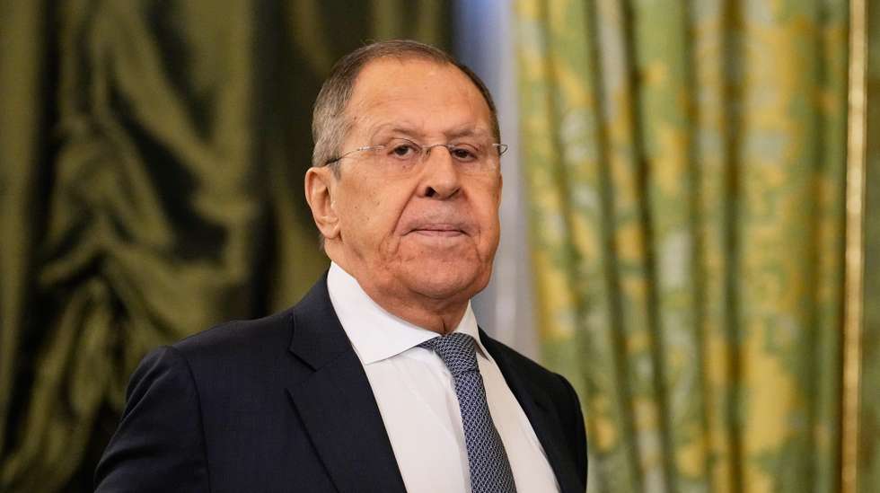epa12080296 Russian Foreign Minister Sergey Lavrov attends a meeting of Russian President Vladimir Putin and Venezuelan President Nicolas Maduro at the Kremlin in Moscow, Russia, 07 May 2025. Russia will mark the 80th anniversary of the victory in World War II over Nazi Germany and its allies on 09 May.  EPA/ALEXANDER ZEMLIANICHENKO / POOL
