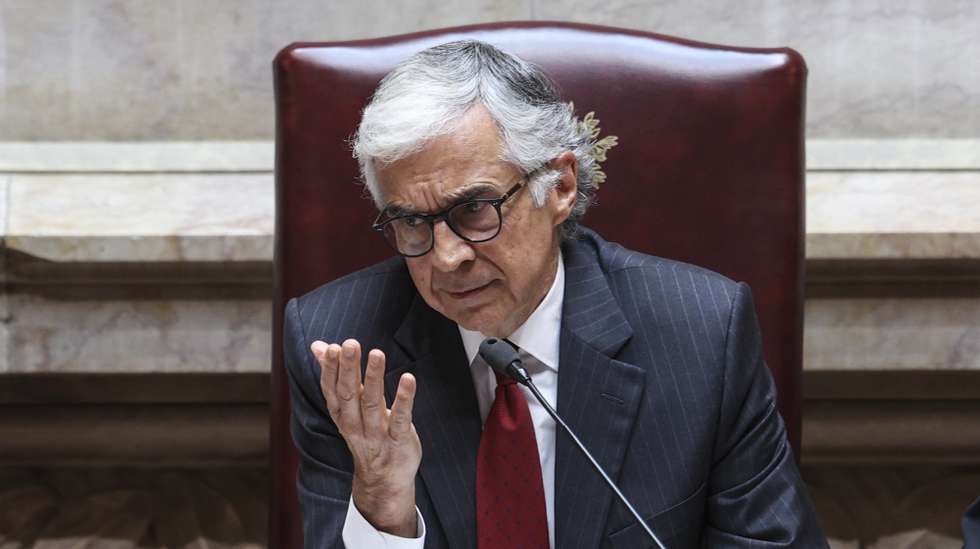 O presidente da Assembleia da República, José Pedro Aguiar-Branco, na sessão plenária de apresentação do Programa do XXV Governo Constitucional, na Assembleia da República, em Lisboa, 17 de junho de 2025. MIGUEL A. LOPES/LUSA