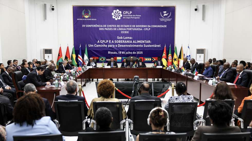 XV Conferência dos Chefes de Estados e de Governo da Comunidade dos Países de Língua Portuguesa (CPLP), em Bissau, Guiné-Bissau, 18 de julho de 2025. MANUEL DE ALMEIDA/LUSA