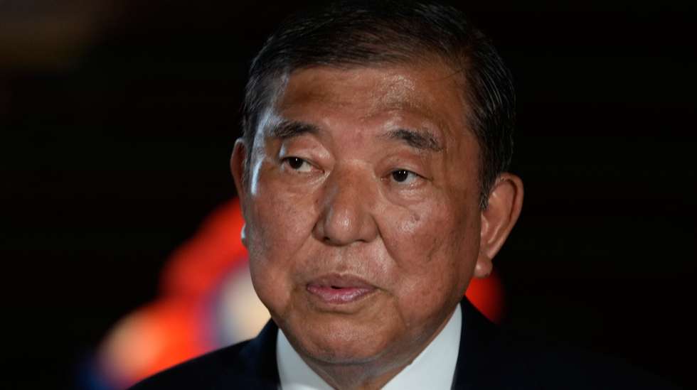 epa12244935 Japanese Prime Minister Shigeru Ishiba speaks to the media after meeting with U.S. Treasury Secretary Scott Bessent at the prime minister's office in Tokyo, Japan, 18 July 2025.  EPA/SHUJI KAJIYAMA / POOL